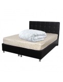 Set Saltea Super Ortopedica Sofia, 140x200x20cm, fermitate medie, cu plasa arcuri tip bonell, reversibila, sistem aerisire cu butoni, Saltex plus pilo