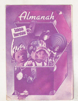 bnk cld Calendar de buzunar - 1974 - Almanahul Scanteia Tineretului foto