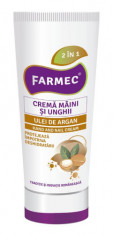 Crema de maini si unghii cu Argan 100 ml, Farmec foto