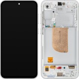 Cumpara ieftin Display cu Touchscreen Samsung Galaxy S23 FE S711, cu Rama, Alb (Cream), Service Pack GH82-32854B