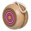 Jucărie Yo-Yo, Lemn, Diametru 5cm, &Icirc;nălțime 3.5cm, Multicolor, Oem