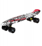 Skateboard pentru copii, cadru din aluminiu,Negru,56x14 cm, Oem