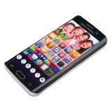 Jucarie interactiva copii, telefon mobil, culoare negru cu sunete si lumini, taste, material plastic