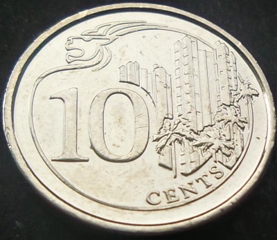 Moneda 10 CENTI - SINGAPORE, anul 2016 *cod 1474 A foto