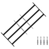 vidaXL Grilaj de Securitate pentru Feronerie cu 3 Bare &Icirc;ncuiate 3 pcs 42031286
