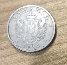MNDRO Romania moneda 2 lei 1924