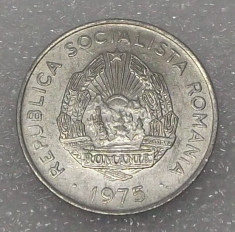 G5. ROMANIA 15 BANI 1975, 1 g, Al, 19.5 mm aUNC ** foto