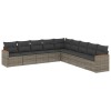 Patio Sofa Set 9-Locuri Grey