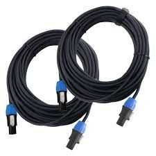 set 2 cablurile speakon 5m