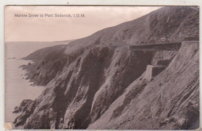bnk cp Insula Man - Marine Drive to Port Soderick - necirculata foto