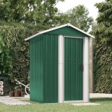vidaXL Șopron de grădină, verde, 126x97,5x177 cm, oțel zincat 316233