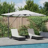 vidaXL Parasol Roma Bej 286 x 285 x 270 cm Aluminiu și poliester 42003351