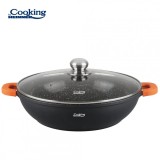 CRATITA ALUMINIU+CAPAC 32X8.5CM,5.5L,DARK LINE, COOKING BY HEINNER