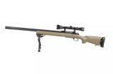 Sniper SW-04J cu lunetă și bipod Tan [SNOW WOLF]