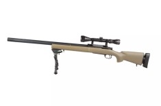 Sniper SW-04J cu lunetă și bipod Tan [SNOW WOLF]