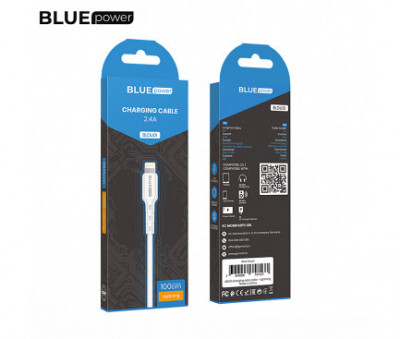 Cablu Date si Incarcare USB-A - Lightning BLUE Power BLDU01 Novel, 18W, 1m foto