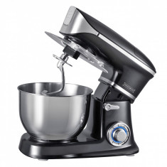 Mixer planetar, cupa inox Royalty Line RL-PKM1900.7, 1900W, 6.5 litri, 6 trepte de viteza + Pulse, Accesorii, Negru foto