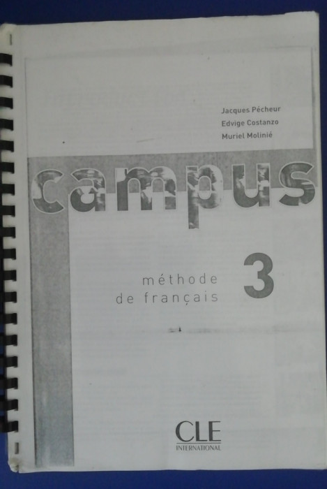 myh 32f - Methode de francais - Campus 3