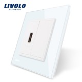 Cumpara ieftin Priza USB Livolo cu rama din sticla SmartElectro IntelligentHouse