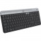 Tastatura Wireless K580 Slim Multi-Device Keyboard, Negru, Qwerty Layout, Bluetooth / USB Receiver, Easy Switch, Compatibila Desktop, Tableta, Smartph