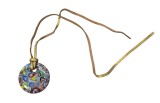PANDANTIV VINTAGE DIN STICLĂ DE MURANO MILLEFIORI