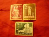 Serie mica Kroatia 1944 - Ajutor de razboi , 3 valori (din4v)