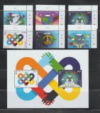 GUERNSEY 2023 EUROPA CEPT - PACEA Serie 6 timbre (2 EUROPA) + Bloc MNH**, Nestampilat