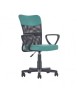Scaun birou pentru copii cu plasa textila, HM Timmy, ergonomic, inaltime reglabila, structura polipropilena, Rotire 360 ˚, 120 kg, turcoaz