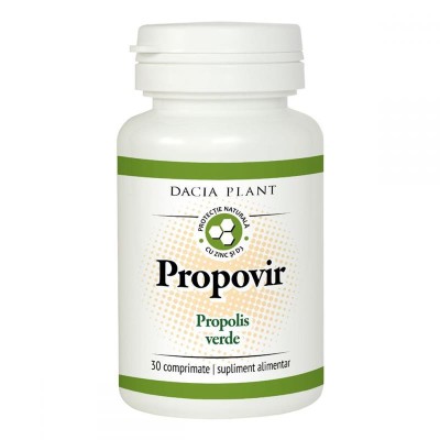 Supliment Alimentar cu Propolis Verde Propovir 30 comprimate Dacia Plant foto