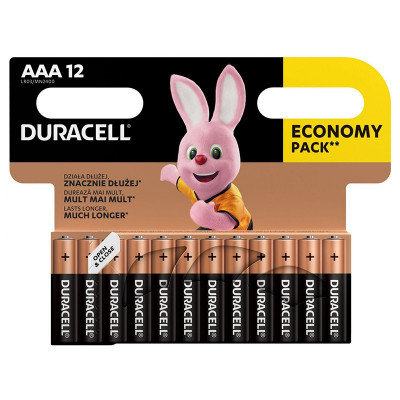 Baterie alcalina duracell lr03 blister 12 buc foto