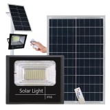 Cumpara ieftin Proiector solar LED 60W, puternic cu 132 de LED-uri, cu Telecomanda cu functii multiple, Rezistent la Apa, Panou incarcare Solara 35x35, Carlig de pri