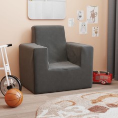 Gossi canapea pentru copii, antracit, plus moale