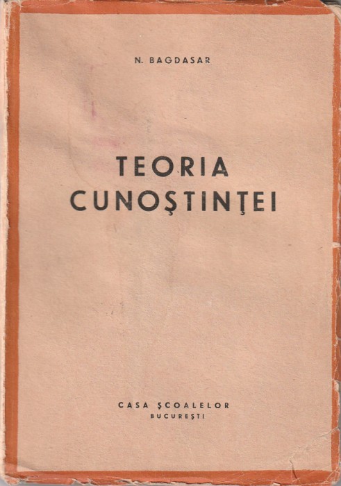 N. BAGDASAR - TEORIA CUNOASTERII ( 1944 )