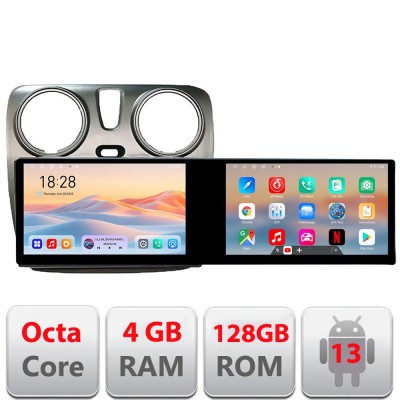 Navigatie Dacia Dokker Edotec 2 ecrane 8 core 4+128 21.6 inch Incell android Wifi 5Ghz gps internet CarStore Technology foto