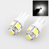 Leduri T10 w5w 5smd canbus alb 6000k 12v set