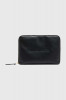 AllSaints husă laptop din piele Saff Lea culoarea negru