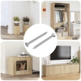 vidaXL Șuruburi confirmat 2 pcs Argintiu &Oslash;5 x 40 mm Metal 864376