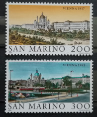 BC746, San Marino 1981, serie arhitectura Viena foto