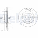 DELPHI BG3395 Disc frana