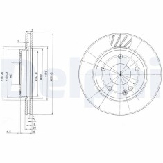 DELPHI BG3395 Disc frana foto