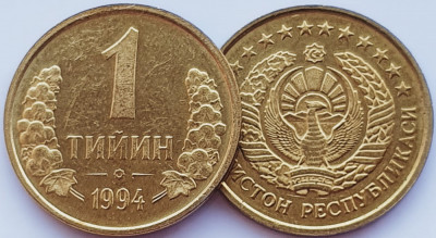 1682 Uzbekistan 1 Tiyin 1994 km 1 UNC foto