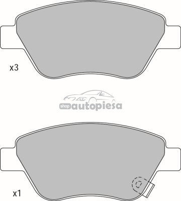 Set placute frana,frana disc OPEL ADAM (2012 - 2016) KRIEGER 0950006301 foto