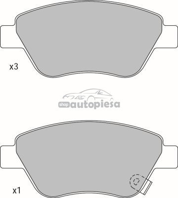 Set placute frana,frana disc OPEL CORSA D (2006 - 2016) KRIEGER 0950006301 foto