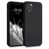 Husa pentru Apple iPhone 12 / iPhone 12 Pro, Silicon, Negru, 53844.47, Carcasa, Kwmobile