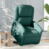 VidaXL Fotoliu rabatabil ridicare pe verticală, verde &icirc;nchis, textil 3204170