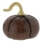 Dovleac Decorativ Madeinitaly, Model Lemn, Culoare Maro, Coada Aurie, Dimensiune 11x11cm