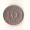 SV * Suedia 10 ORE 1928 * ARGINT * +/- VF