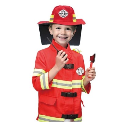 Costum Deghizare Pompier cu Accesorii pentru Copii foto