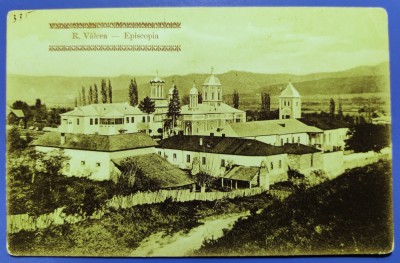 Ramnicu Valcea - Episcopia - printata pe tonuri verzi, necirculata foto