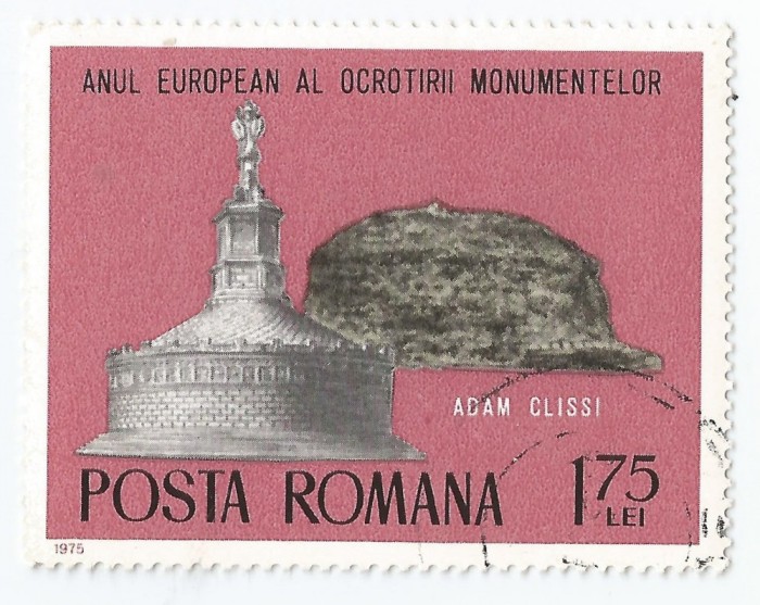 *Romania, LP 885/1975, Anul International al Ocrotirr Monumentelor, 1,75 lei, eroare, oblit.